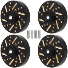 4Pcs Brass Wheel Hex Adapter Counterweight Set for RC Car 1/24 AXIAL SCX24 90081