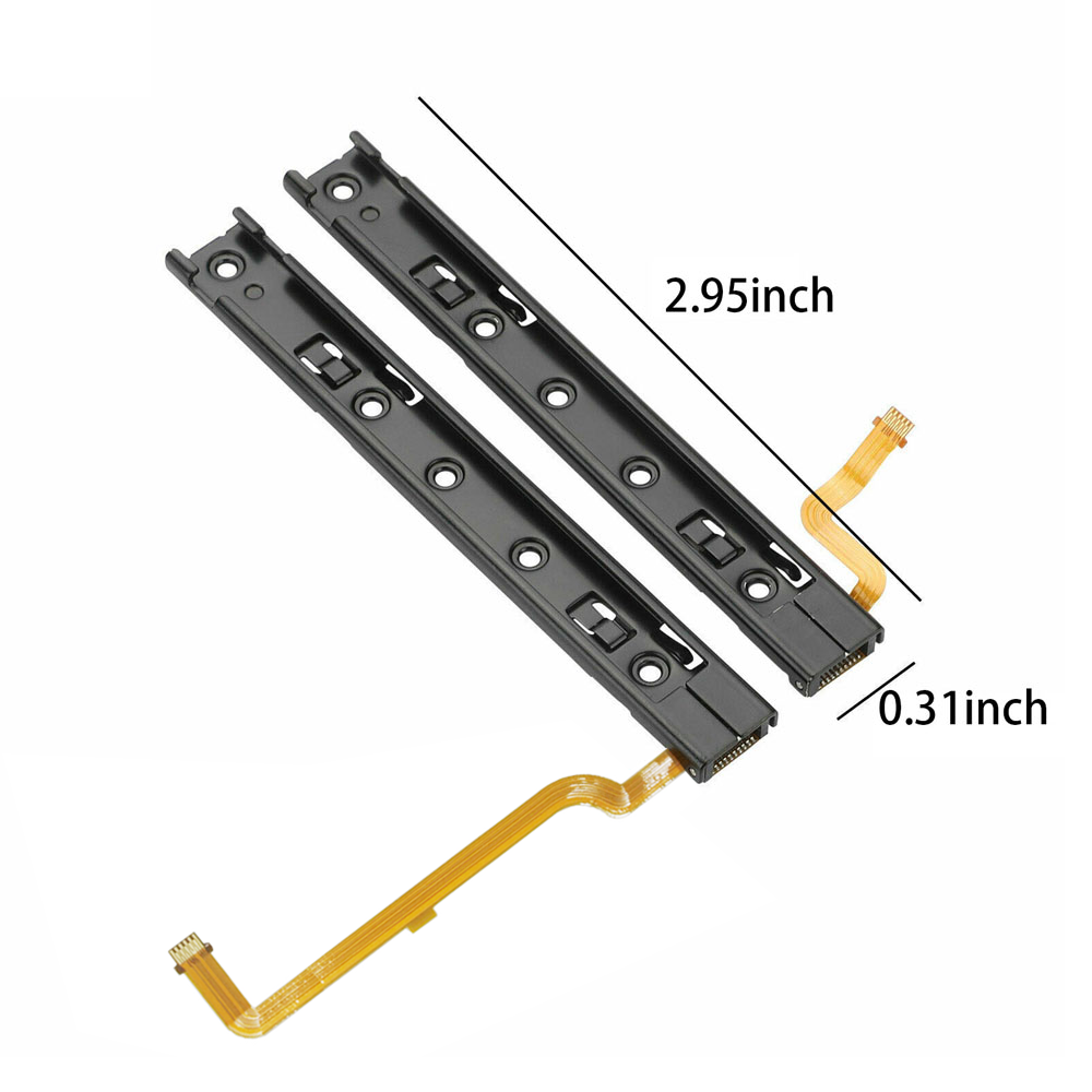 1X 2X Left Right Slider Sliding Rail Flex Cable For Nintendo