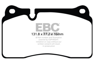 EBC Yellowstuff Front Brake Pads for Audi RS3 (8P) 2.5 Turbo (335 BHP) (2011>13)