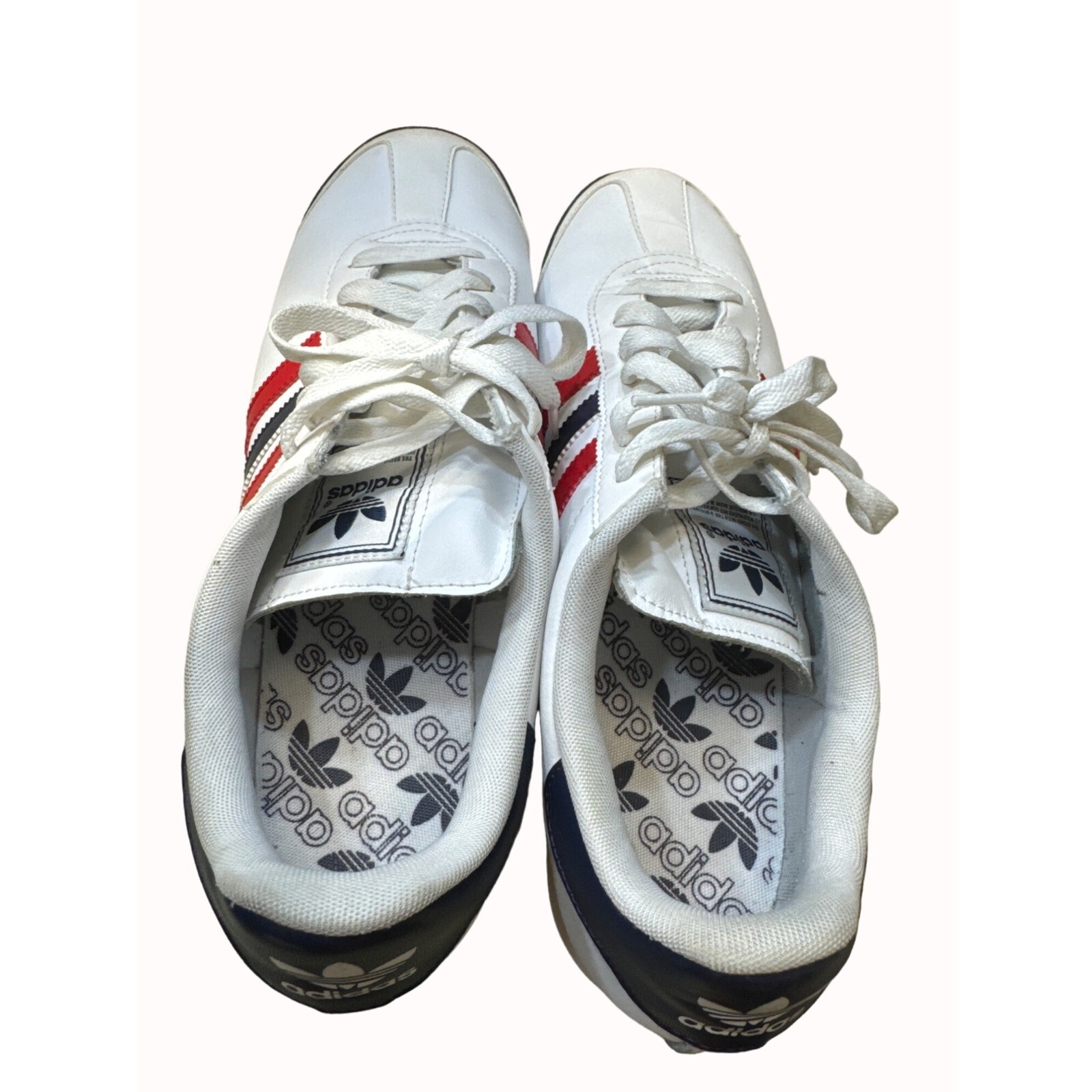 SAOLA Scarpe da ginnastica Adidas Samoa G56275 uomo bianche rosso bianco blu taglia 13 SkU 4408