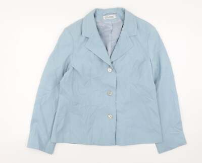 Slimma Damen blau Polyestermischung Anzugjacke Größe 12