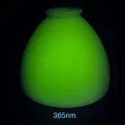 Uranium Milk Glass Lamp Shade Antique Art Deco Vintage Lamp Part