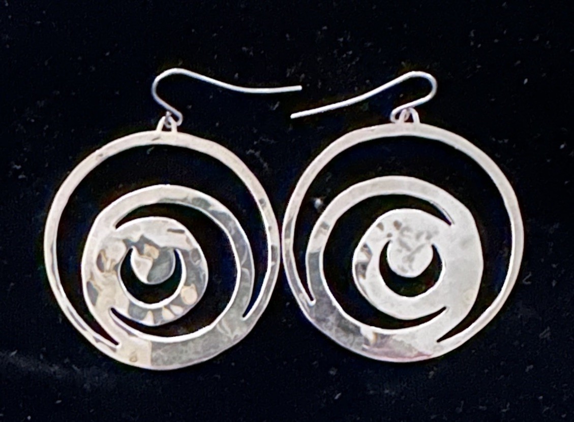 RLM Studio Sterling Silver Circle Dangle Earrings… - image 1