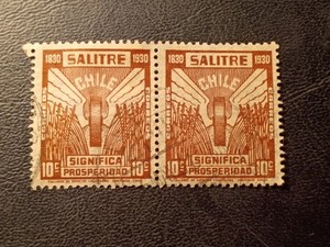 A PAIR OF STAMPS FROM CHILE