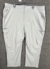LL Bean Riverton Pants with Stretch Standard Fit Straight Leg Mens W44xL29 Gray