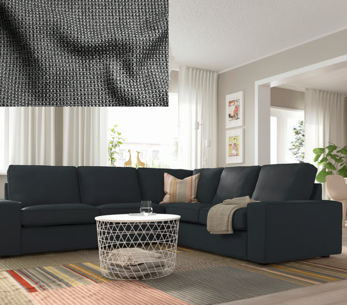 Sofa Cover Kivik Seater Sofa IKEA Kivik Tresund Anthracite Seat