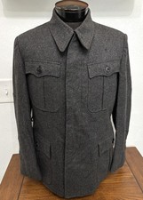 ORIGINAL 1950s EAST GERMAN MILITARY WOOL UNIFORM TUNIC JACKET - EARLY POST WAR