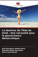 Deji Muyideen Abdulsalami (U. A.) | La Doctrine De L'ÉTat De Droit : Une...
