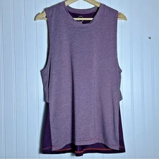 Sleeveless Purple Women's Bolivia Vista Tank Top by Janji, Breathable Running M