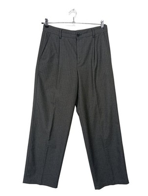 MASSIMO DUTTI Bundfaltenhose Damen Hose Gr. DE 38 dunkelgrau Casual-Look