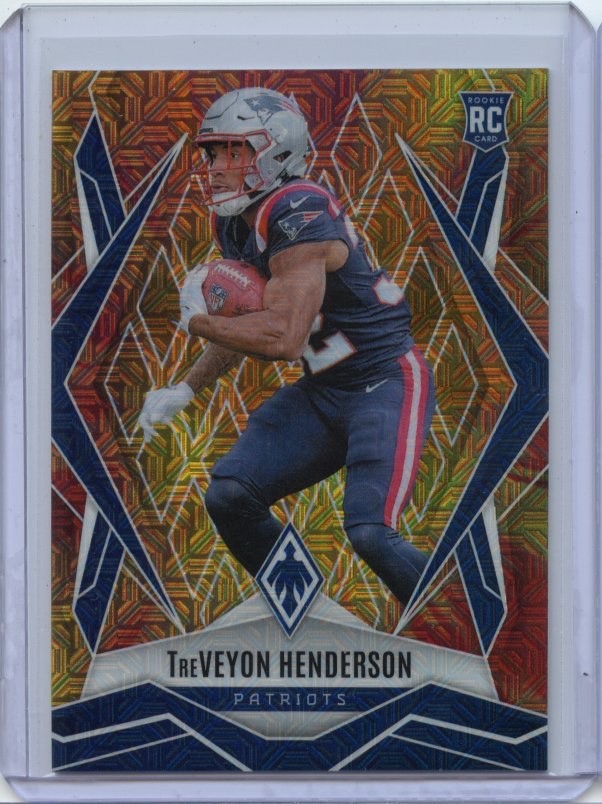 2025 Panini Phoenix Premium Box Set TREVEYON HENDERSON #187 RC FIREBURST 160/350