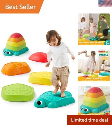 5 Pcs Turtle Balance Stepping Stones, Kids Turtle Path Jumping Stones, Toddle...