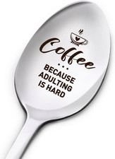 Funny Adulting Is Hard Spoon Gifts for Women Men, Birthday Thanksgiving Christma