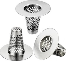 Bathroom Sink Drain Strainers 1.1"-1.6" Depth Than 1.6" Drain Hole Catcher