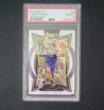 Panini Select 2024-25 Concourse LeBron James White Disco PSA 10 #54 /75 Lakers