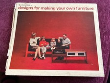 Stanley Book of Designs For Making Your Own Furniture Vintage Book 1966