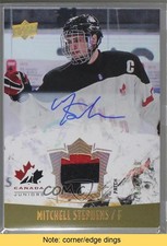 2015 Team Canada Juniors Gold Spectrum Mitchell Stephens Patch Auto READ 0c3