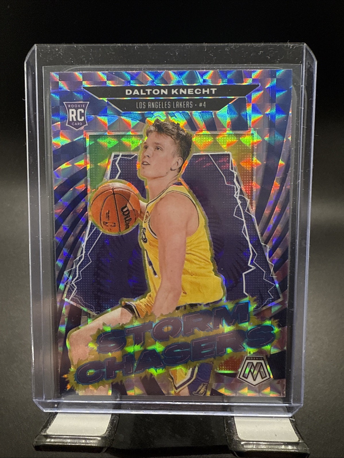 2024-25 Panini Mosaic Dalton Knecht RC Storm Chasers SP Lakers