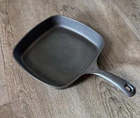 Griswold No.55 Cast Iron Square Skillet Restored And Seasoned
