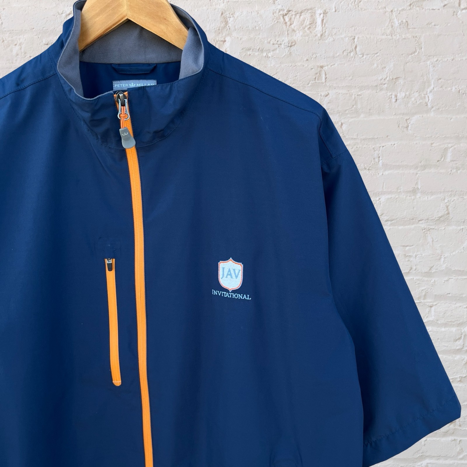 Peter Millar Windbreaker Jacket Element 4 Blue Sh… - image 2