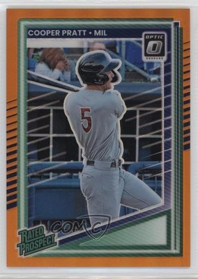2025 Panini Donruss Optic Rated Prospects Orange Prizm 37/199 Cooper Pratt sc8