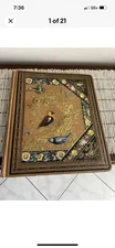Antique Vintage Photo Postcard Album Original Scrapbook