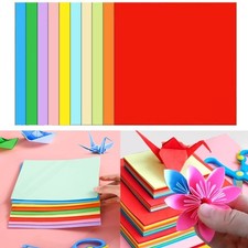 100 Pcs Double Sided Paper Folding Paper Square Paper for Arts and