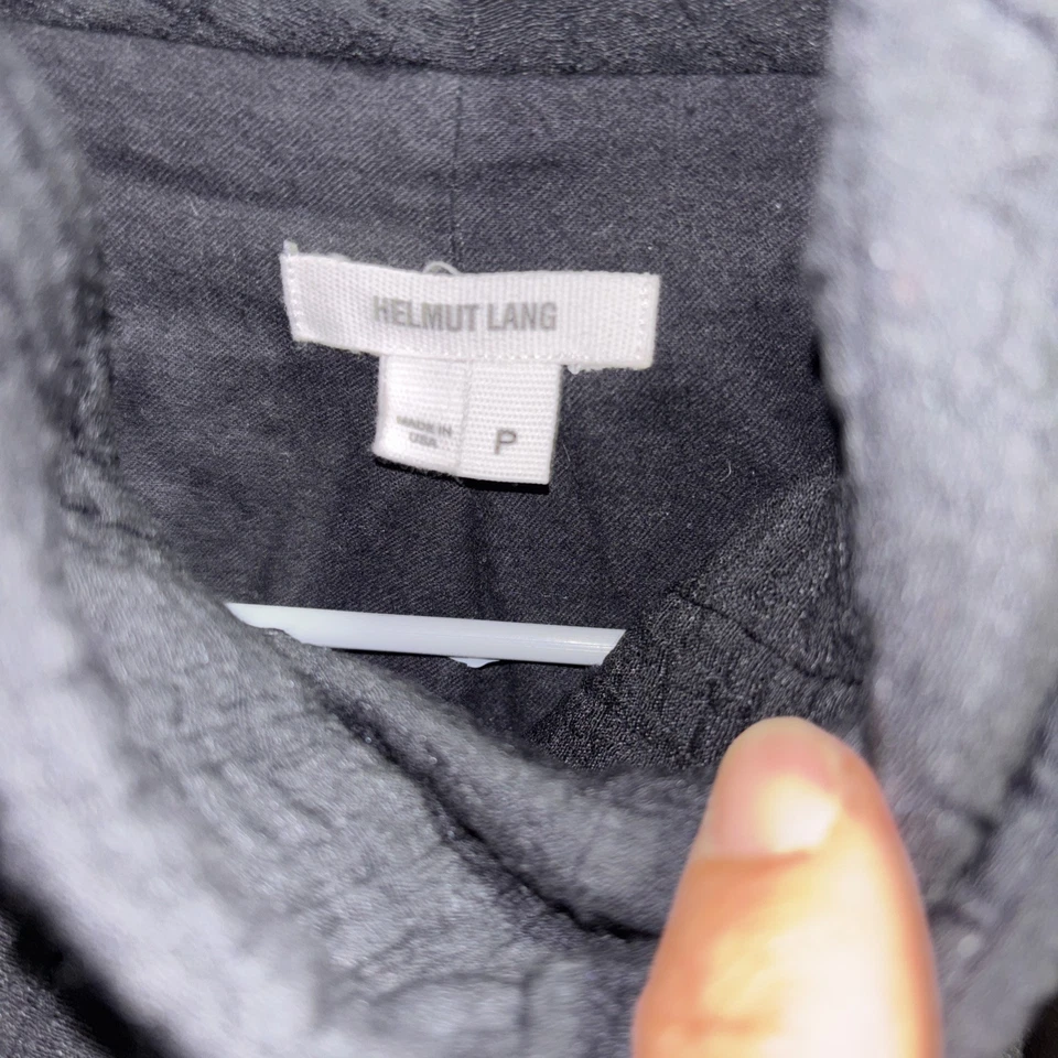 Helmut Lang толстовка рукава кожаные куртки черный размер P XS сделано в США - Изображение 2 из 4