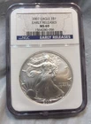 2007 1 Ounce $1 American Silver Eagle NGC MS69 EARLY RELEASES .999 FINE SILVER