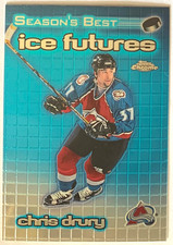 1999-00 Topps Chrome Season's Best Ice Futures Chris Drury #IF2 Avalanche