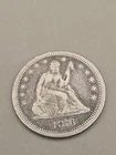 1876-CC Seated Liberty Silver Quarter 25C - Carson City Mint