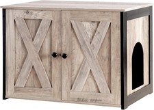 Litter Box Enclosure Cat Litter Box Furniture Hidden Reversible Entrance Can Be