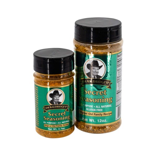 Jim Baldridge Secret Seasoning | MSG & Gluten Free | USA Made | 12 oz Bottle - Picture 3 of 4