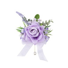 1Pc Purple Single Boutonniere for Men Wedding, Groom Groomsmen Boutonniere Ar...
