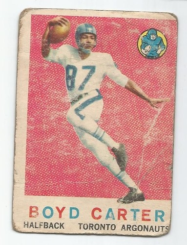 Boyd Carter #68 1959 Topps CFL card