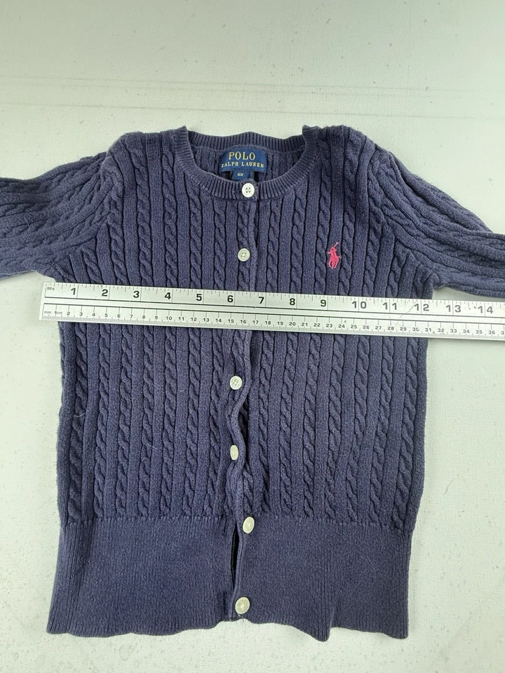 Cárdigan Polo Ralph Lauren Niñas Mini Tejido con Cable Algodón 6x Foto 3 de 4
