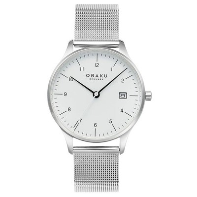 Obaku Women's Chia Lille White Dial Watch - V298LDCWMC