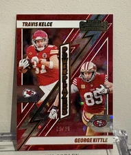 2024 Contenders George Kittle Travis Kelce Power Players Cracked Ice /25