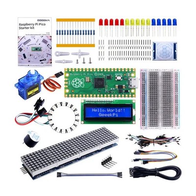 inland Raspberry Pi Pico Starter kit includes LCD1602 display module PIR sensor
