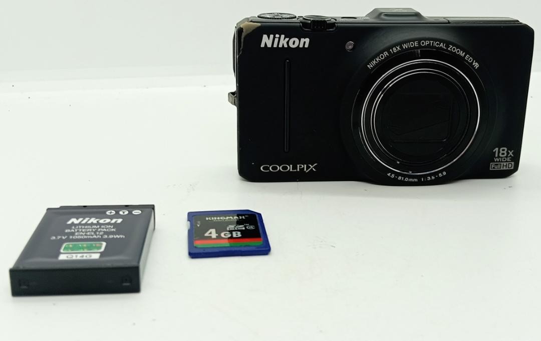 Nikon COOLPIX S9300 ジャンク品 Junk - Nikon COOLPIX S9300 Red Power-on Test Confirmed Only