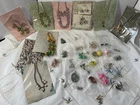 vintage /modern lot of costume jewelry bracelet earrings necklaces sets