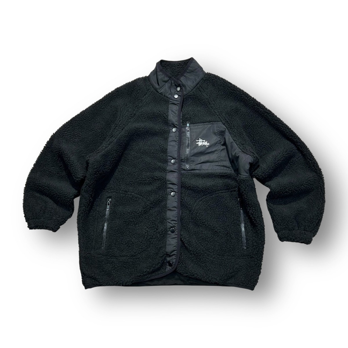 stussy woman ジャケット Stussy Women's Fleece Jacket Black | eBay