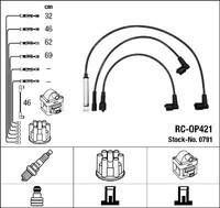 ZÜNdleitungssatz NGK 0791 FÜR Opel ZÜNdkabelsatz ZÜNdkabel KIT