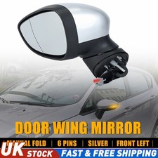 For Ford Fiesta Mk7 13-17 Power Folding Door Wing Mirror Primed Passenger Side