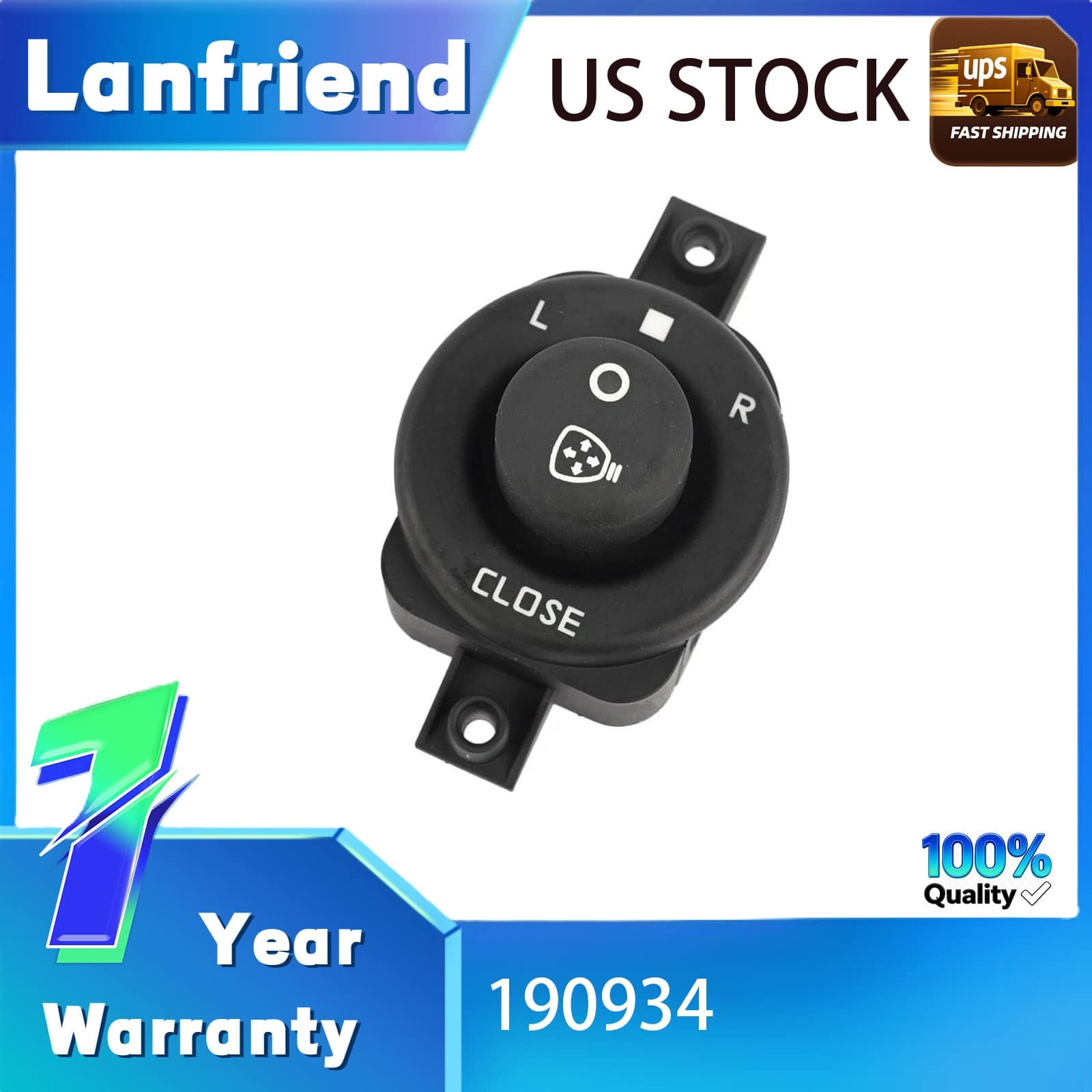 for Maserati GranTurismo GT 2007-2019 Side View Mirror Switch 190934 Unit