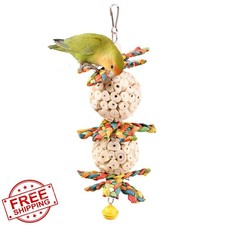 Bird Toys Sola Ball Corn Husk Chew Shredding Parrots Cockatiel Conure