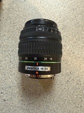 Pentax DA 18-55mm f3.5-5.6 SMC AL Lens + FRONT CAP. CLEAN WORKING