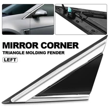 Chrome Fender Mirror Triangle Trim Driver Left Side For 2010-2016 Cadillac SRX