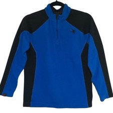 Spyder 3/4 Zip Boys Youth Fleece Sweater Mock Neck Size XL
