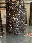 New 3 Holiday Tree Cone Brown Copper Gold Sequence Glitter Ombré Trees Set — photo 2